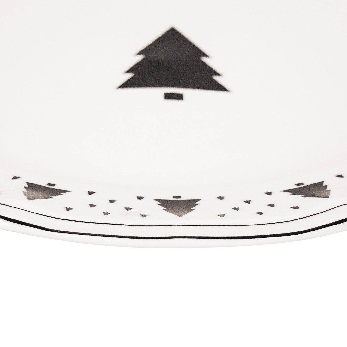 Christmas Tree Dinner Plates - Set of 4