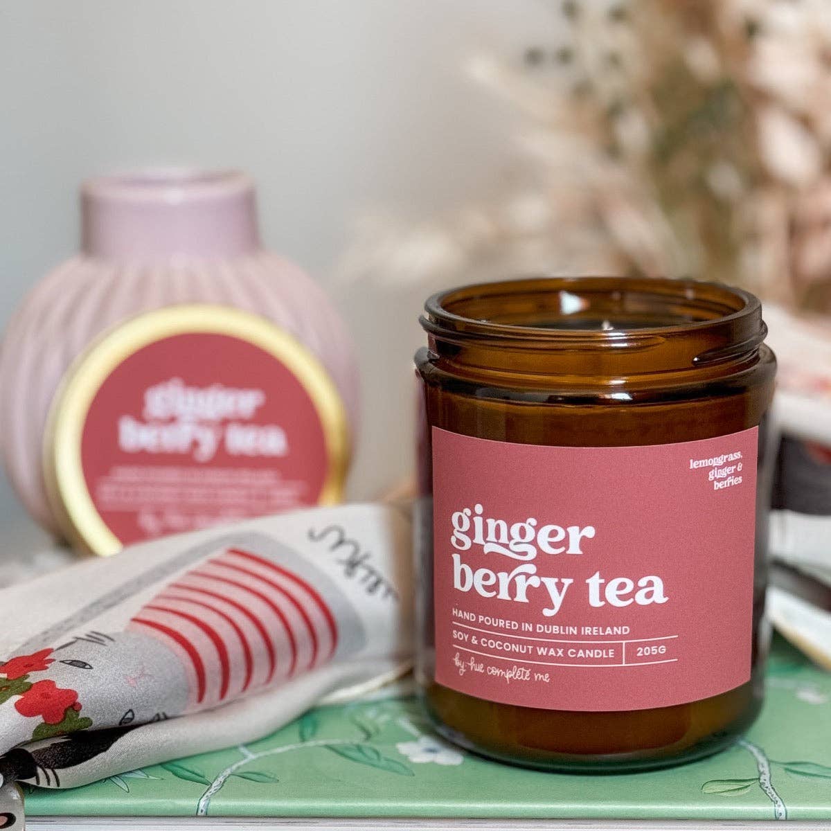 Ginger Berry Tea Scented Candle