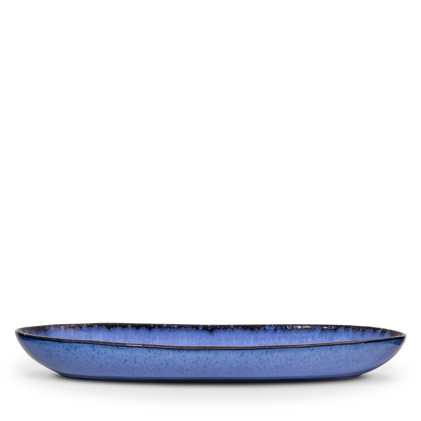 Handmade Serving Plates 'Blue Amazonia' - Set of 4