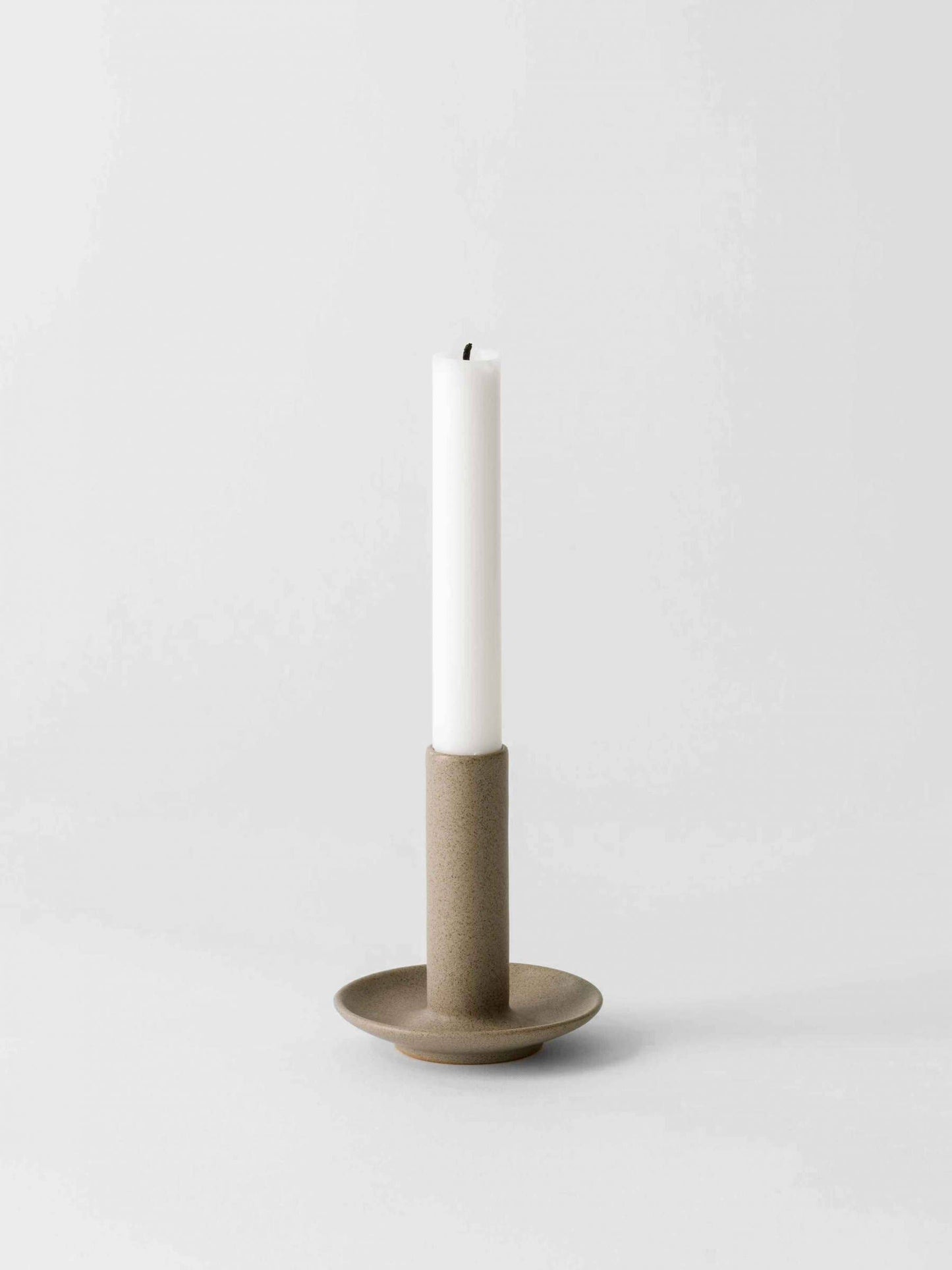 Lou Candle Holder - Dark Grey / White / Sands