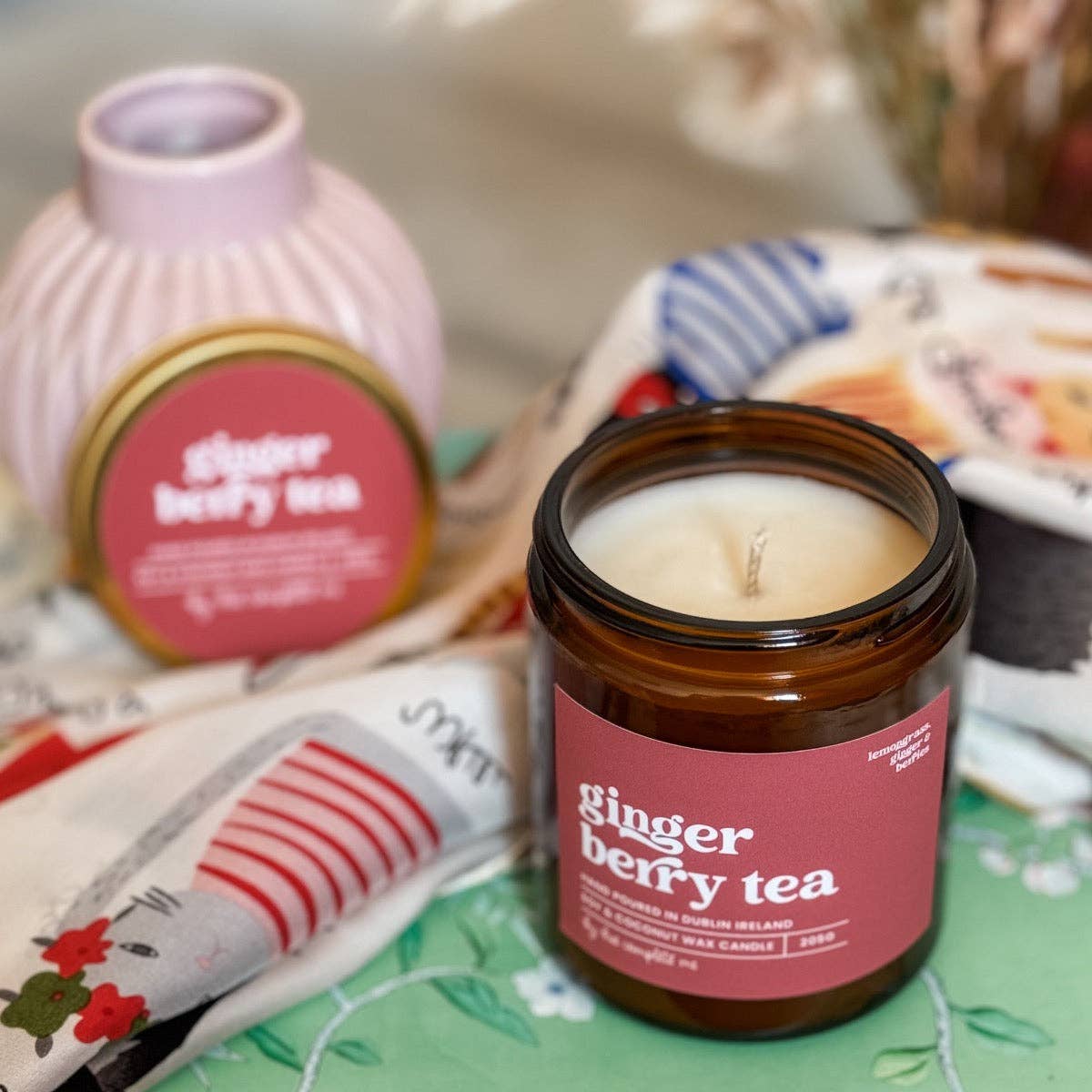 Ginger Berry Tea Scented Candle