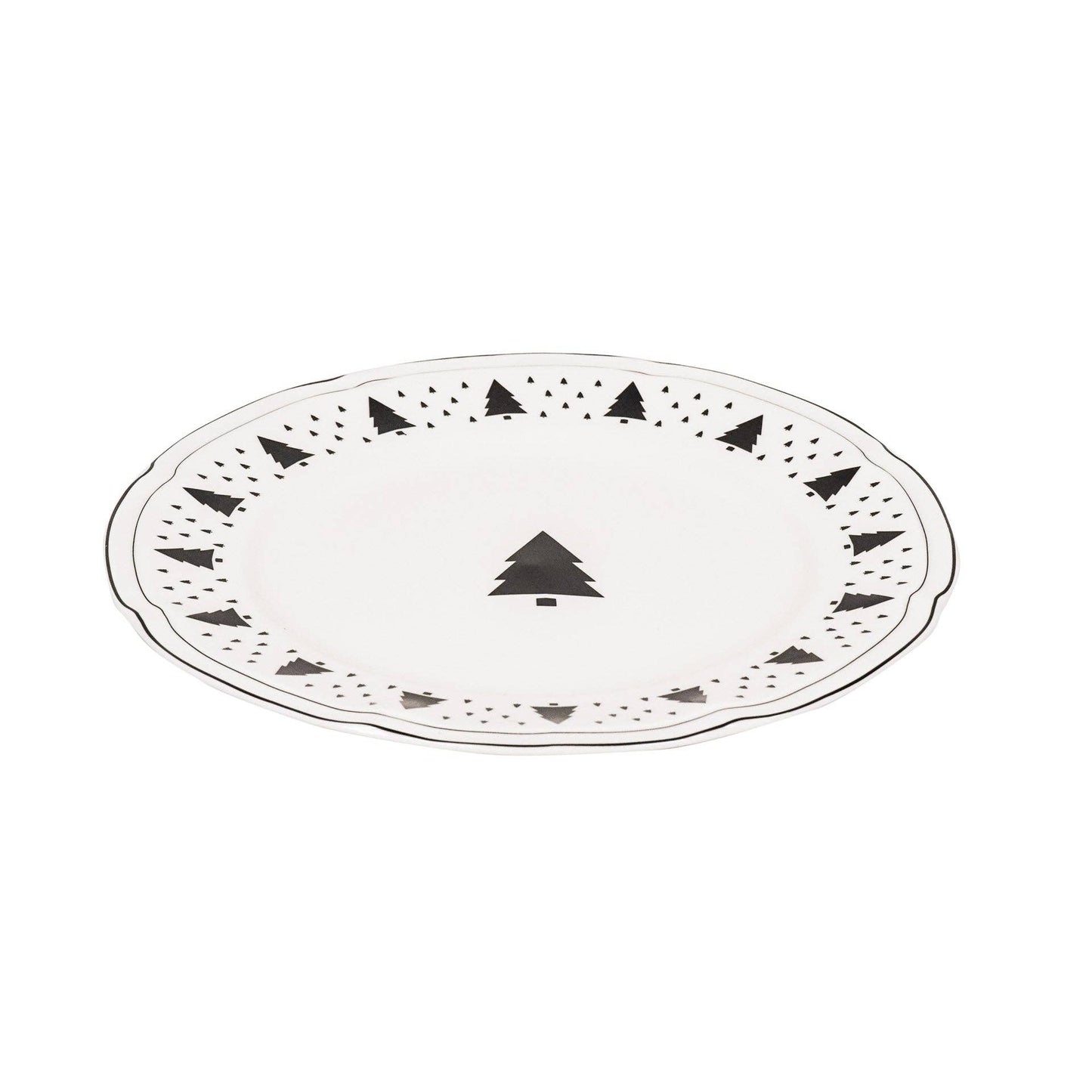 Christmas Tree Dinner Plates - Set of 4