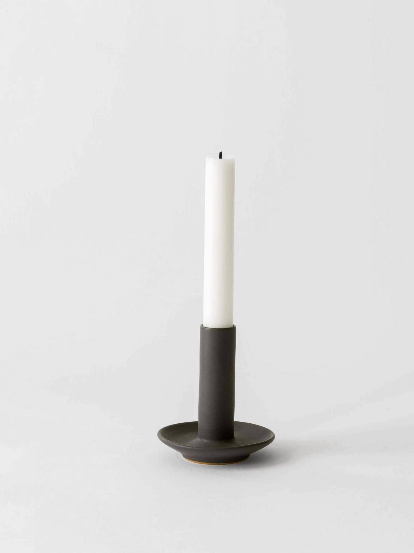 Lou Candle Holder - Dark Grey / White / Sands