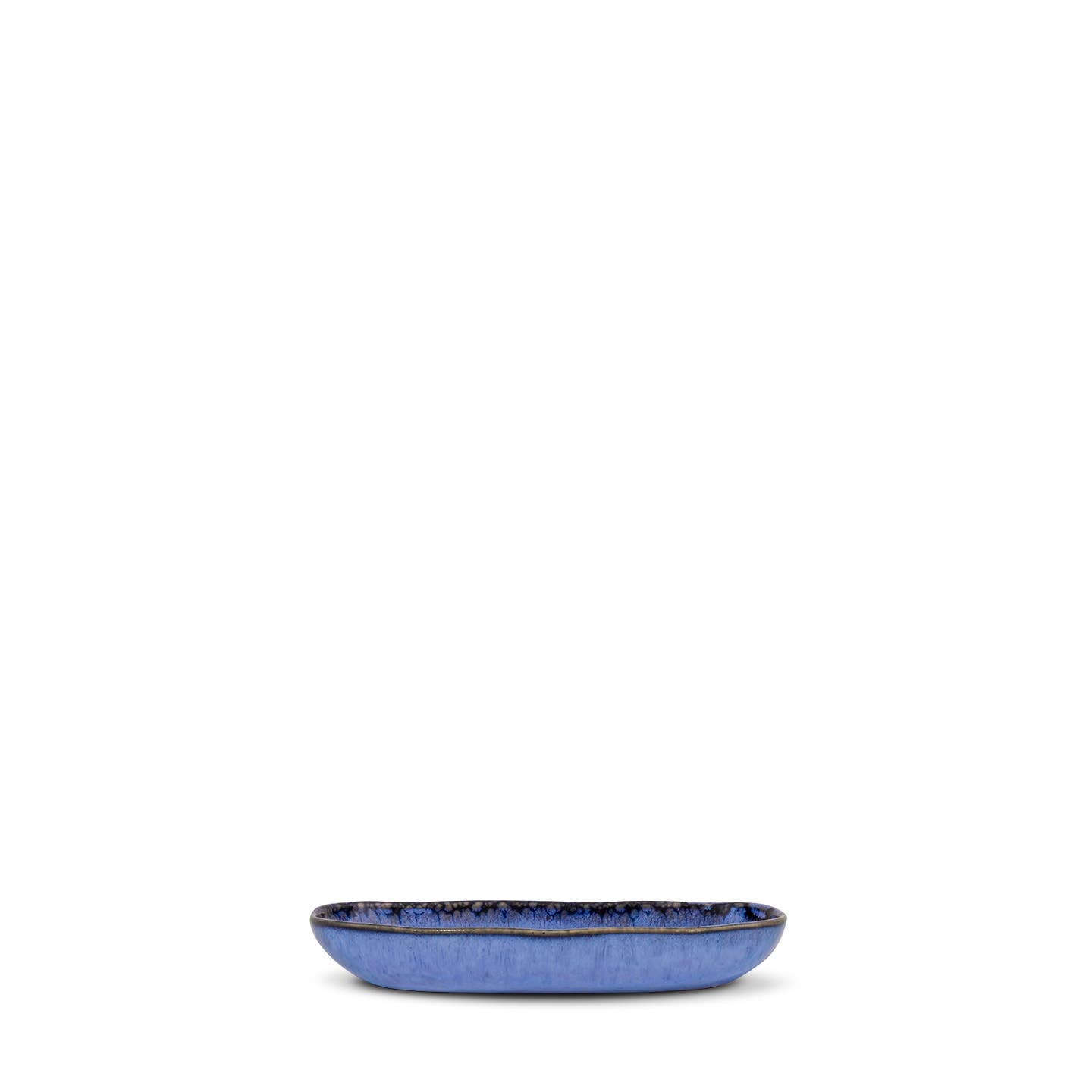 Handmade Serving Plates 'Blue Amazonia' - Set of 4