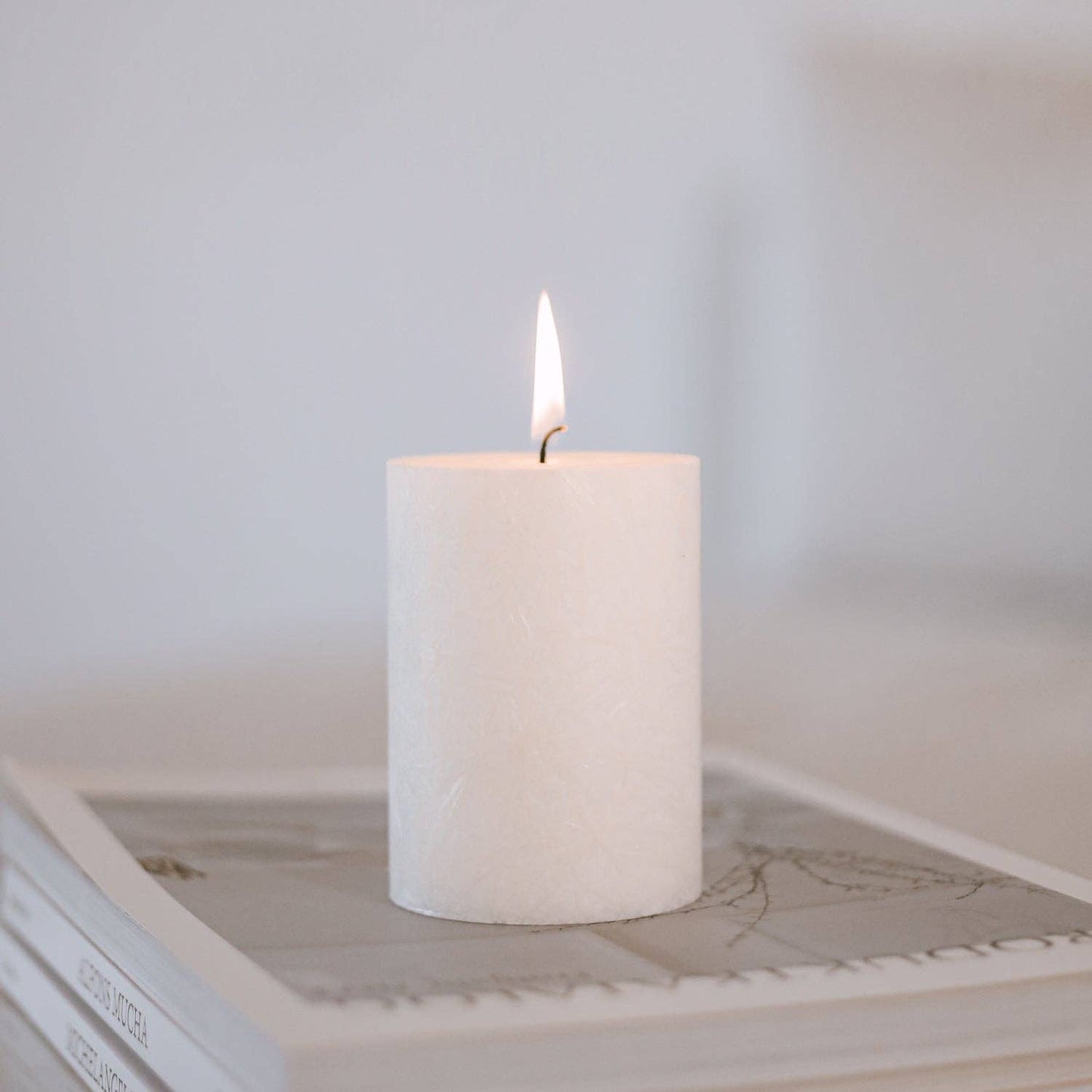 Olive Oil Pillar Candle