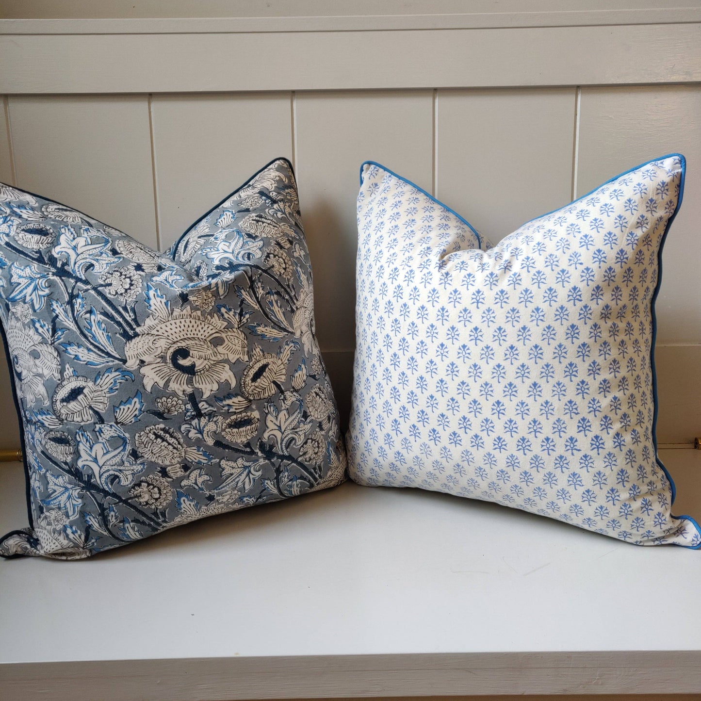 Theodore Blue Cushion Cover