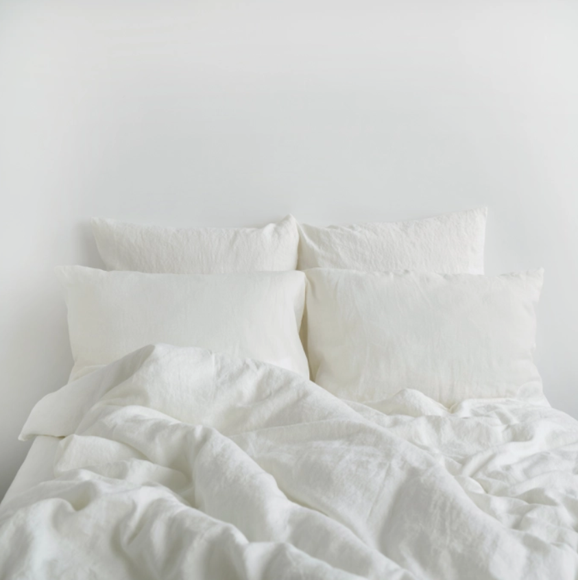 White Linen Pillowcase (Set of Two)