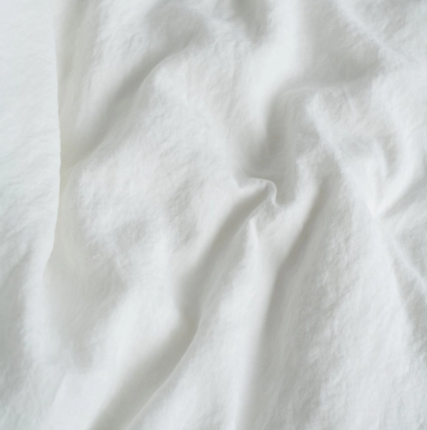 White Linen Fitted Sheet