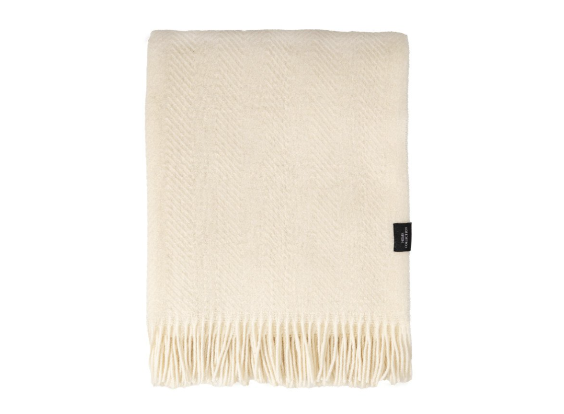 Wool Throw - Cream