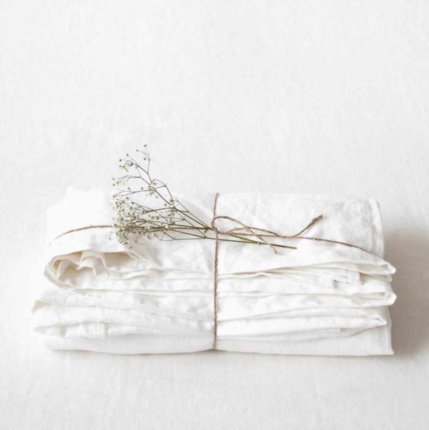 White Linen Flat Sheet