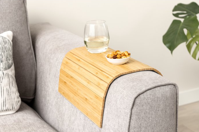 Bamboo Sofa Arm Tray