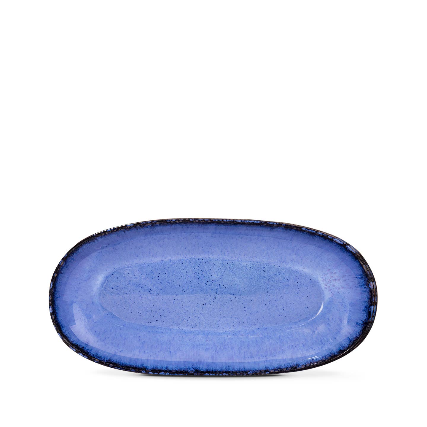 Handmade Serving Plates 'Blue Amazonia' - Set of 4