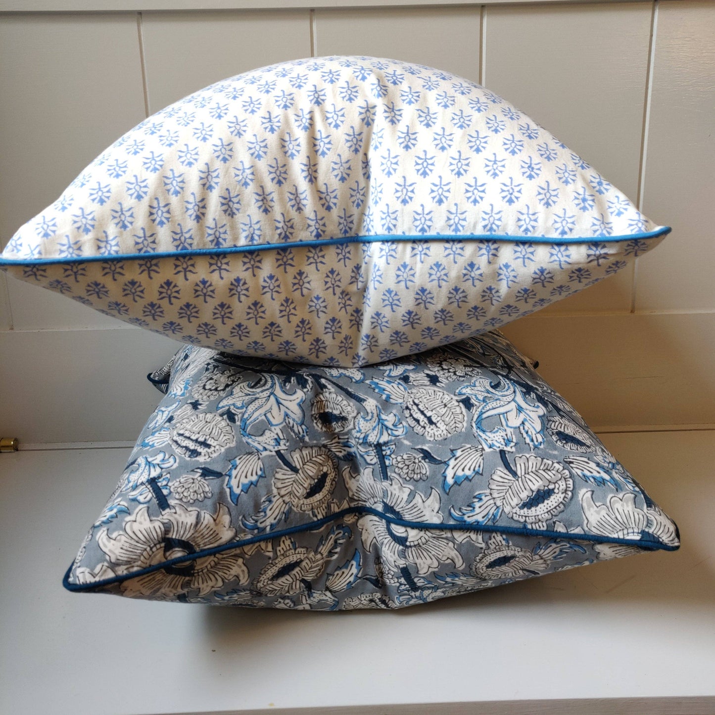 Theodore Blue Cushion Cover