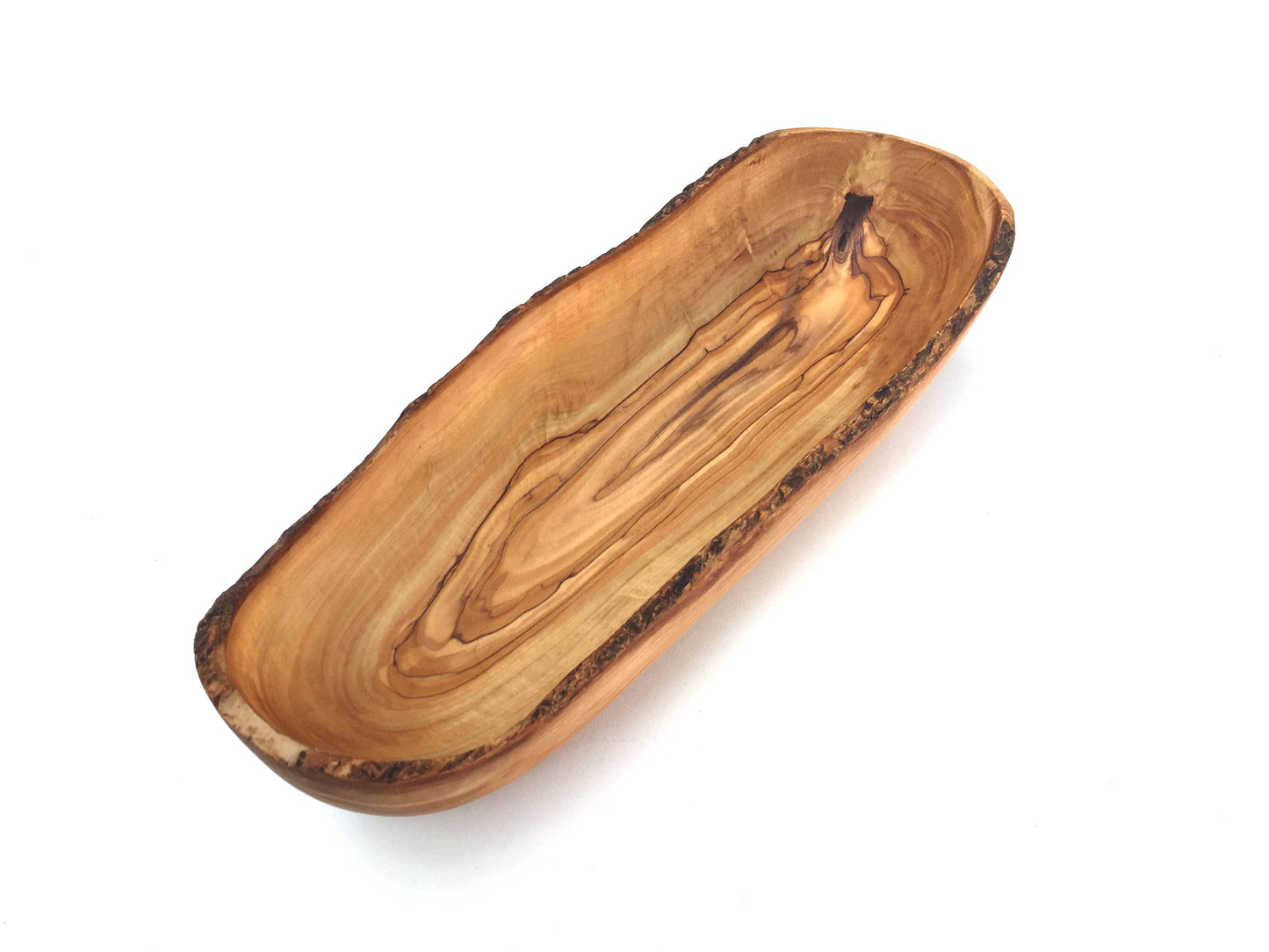 Olive Wood Long Bowl