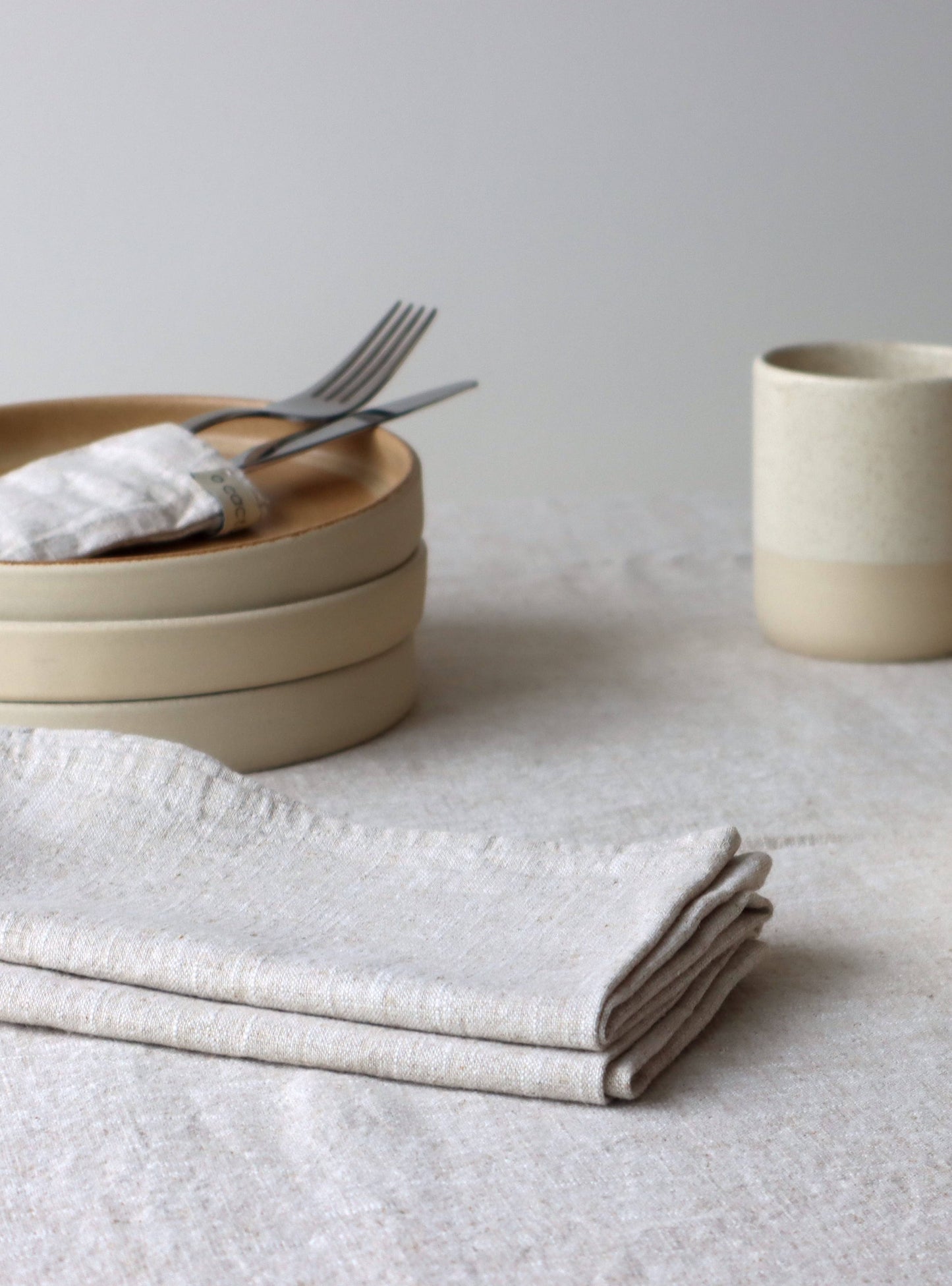 Linen Napkins in 'Natural' - Set of Four