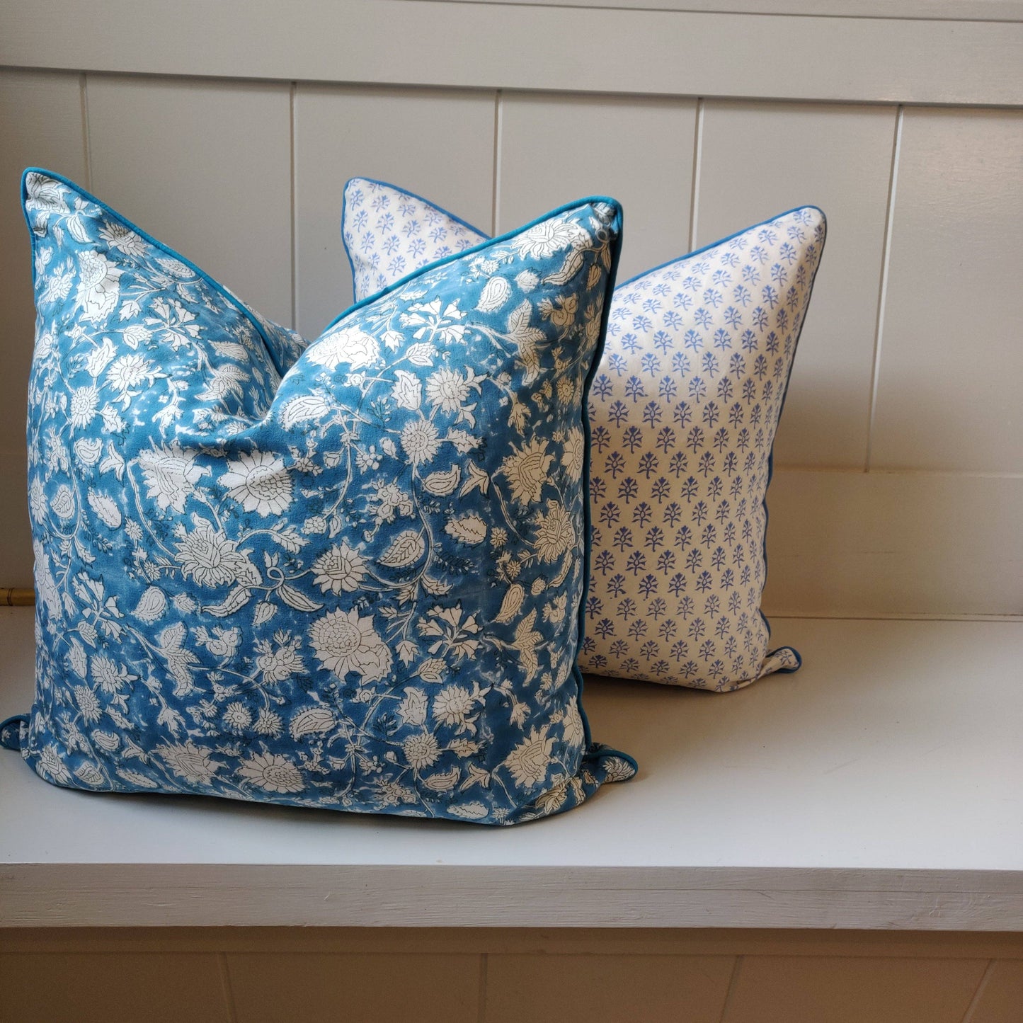 Theodore Blue Cushion Cover