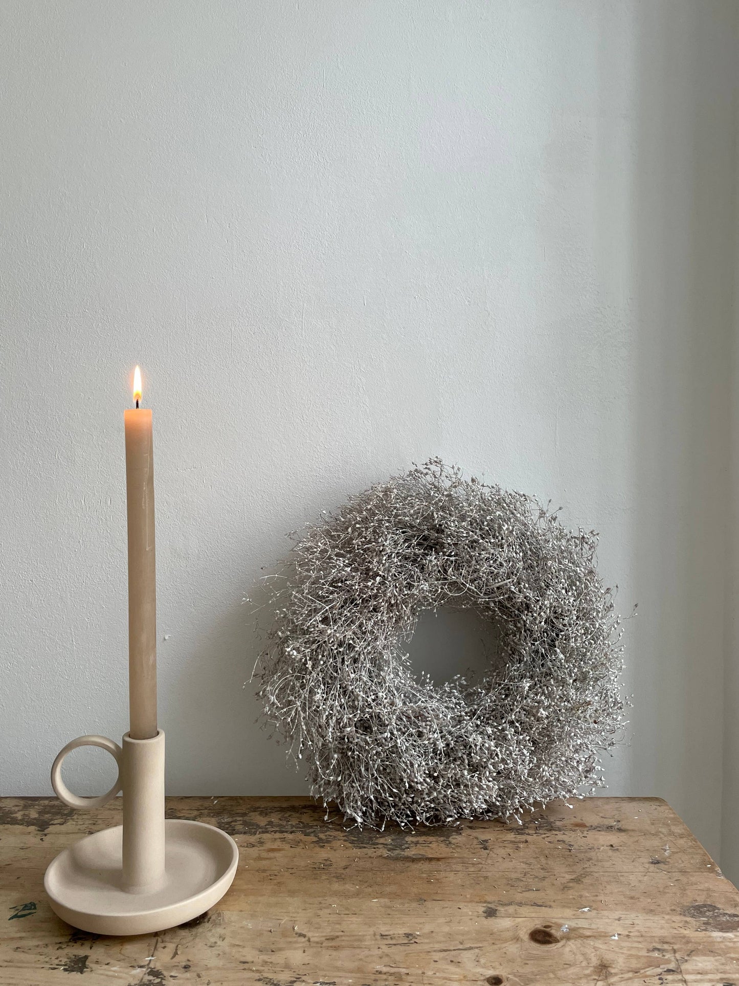 Gypsophilia Wreath - Silver